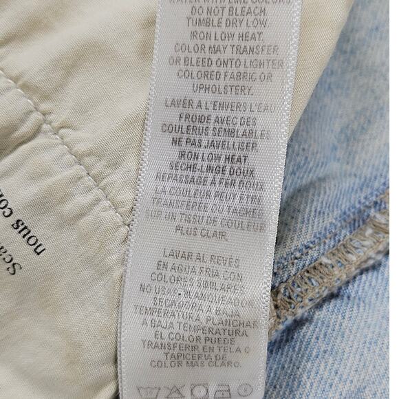 FRAME WOMEN’S LE BRIGETTE ACID WASH DENIM CUTOFF HEM SHORT SIZE 25 – 100% COTTON - Picture 9 of 9